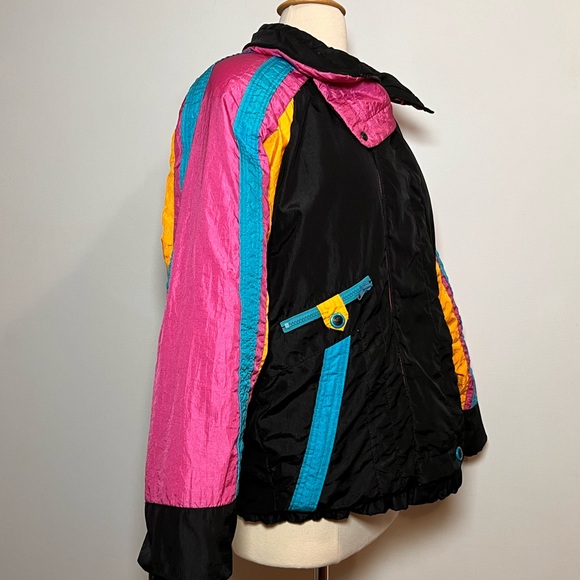 Sold 10/9 Roffe ‘Lotus’ Vintage Colorful Ski Jacket, Size 8 - Picture 7 of 14